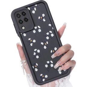 for Samsung Galaxy A15 5G Case, Creative Flower Pattern Design Girls Women Liquid Silicone Cover, Thicker Frame Shockproof and Scratch-Resistant Soft Case for Samsung A15 - Pink