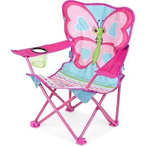 Melissa & Doug Sunny Patch Cutie Pie Butterfly Folding Lawn and Camping Chair