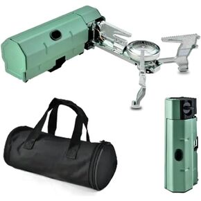 Portable Camping Stove by BOLT – Butane Single Burner Camping Stove with Carrying Case, 2600W Firepower, Single Burner Stove for Family Trips, Ultralight Backpacking Stove