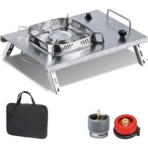 IGT Camping Grill, Portable Charcoal Grill, Outdoor Camping Stove with Carrying Bag, Folding BBQ Grill
