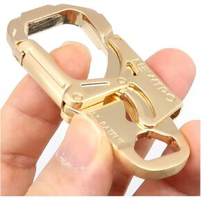 NEWTRO Carabiner Keychain Clip - Double Action Locking Key Organizer for Car Key FOB, Durable EDC Keyring for Men, Women, Outdoor