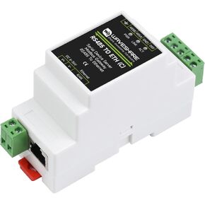 Industrial Isolated RS485 to RJ45 Ethernet Serial Server, TCP/IP to Serial, 6~36V Power Supply, Support Rail-Mount/Modbus Gateway, TCP Server/TCP Client/UDP Mode, with Electrical Isolation