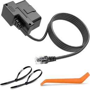 OBD Radar Detector Power Cable,OBD to RJ11 Radar Detector Cable,OBDII Radar Detector Charger Cable,Compatible with Escort MAX 360 Passport Unide R1/R3 Beltronics Radenso XP etc Radar Detector
