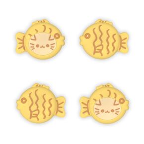 PlayVital Joystick Caps for Nintendo Switch, Thumbstick Caps for Switch Lite, Analog Cover for Switch OLED Joycon Thumb Grip Caps for Switch & Switch Lite & Switch OLED - Taiyaki Kitten