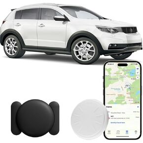 Car GPS Tracking for Vehicles,Cars etc,1PCS Real Time GPS Tracker for Car Work with Find My (iOS Only), Mini Car Tracker with Magnetic Case, No Monthly Fee (Black)