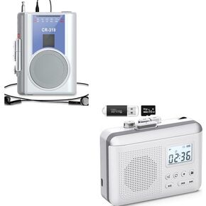 Cassette Recorder Player 318 & Portable Cassette Player Recorder Converter 381