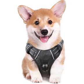 HEELE Dog Harness Harness for Small Dogs No Pull Dog Vest Harness for Small Dog with Soft Padded Handle Reflective for Outdoor Training, Flower-Pink, S