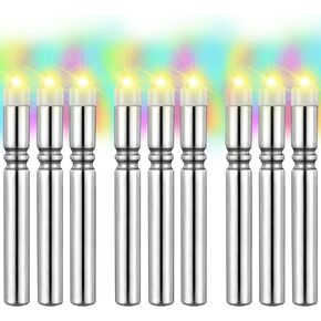 9 Pcs Fishing LED Bobber Light Replacement for Lures Fishing Glow Sticks Night Fish Light up Bobbers Floats and Rod Tips