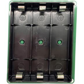 1-Pack 21700 Battery Holder with PCB - 3 Slots,1 PCS Wired in Series (11.1V Output), Plastic Battery Storage Box with Insulating Posts and Ribbon
