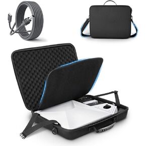 Starlink Mini Case — with Cable Kit, Shockproof Mini Starlink Case Travel with 2 Carry Options, Carrying Starlink Mini Bag and Cable 16.4 FT