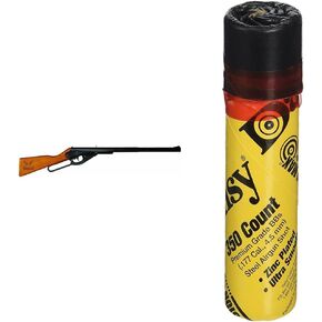 Daisy Youth Model 105 Buck Spring-Air BB Rifle Gun (Brown/Black, 29.8 Inch) Bundle with 350 Count BB Tube