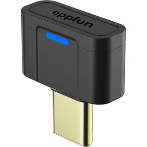 eppfun USB C Bluetooth 5.4 Transmitter Adapter for PS5, Wireless Audio Dongle with LDAC/Aptx Lossless/Aptx Lossless for PC/PS4/Xbox/Switch/Android/phone