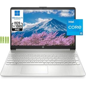 HP Windows 11 Pro 15 15.6" FHD Business Laptop Computer,11th Gen Intel Core i5-1135G7, 16GB RAM 512GB SSD, Intel Iris Xe Graphic, Numeric Pad, Long Battery Life, Wi-Fi 5, Bluetooth 4.2, USB, w/Battery