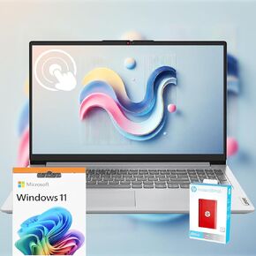 Lenovo 2025 Touchscreen Laptop, 40GB RAM, 1.5TB SSD (1TB PCIe SSD withHP P500 512GB Portable SSD), Intel Core i3-1215U CPU, Windows 11, Business and Home Lover Laptop with Microsoft Office Suite