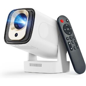 【Auto Focus&1080P】Magcubic Mini Smart Projector with 4K Support, Portable Projector with Wifi and Bluetooth, 5W Speaker, Built in Apps, Voice Control, Outdoor Movie Projector