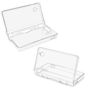 Vlammende 2PC Clear Crystal Protective Hard Case Compatible with Nintendo DSi NDSi, Transparent Hard Shell Cover for DSi NDSi Clear Housing Case