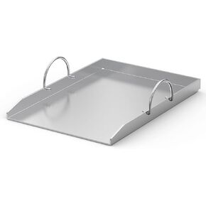 Stanbroil Stainless Steel Griddle Pan with Holder Replacement for Weber 7599, Weber Genesis II 300 Series Grills
