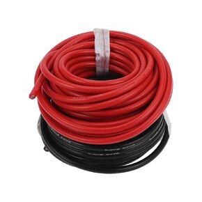 Ground Wire Power Wire 18m Black Red TC 1 Set 8AWG Fully Insulated& Soft Touch Jacket Car Radio, Automotive, Car Speakers Universal
