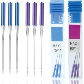 Ksheria 90/14 & 110/18 Sewing Machine Needles,Prevent Skipped Stiches,Universal Sewing Machine Needles for Knitted Elastic Fabric can Compatible with Multiple Types of Sewing Machines
