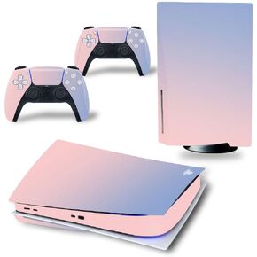 Skin Sticker for PS5 Disc Edition Console and Controller, Protective Vinyl Decal Cover Wrap Compatible with PlayStation 5
