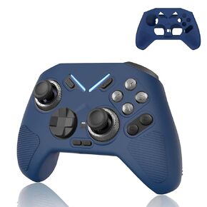 FIOPAZ for Flydigi Vader 4 Pro Silicone Case, Soft Skin Cover for Flydigi Vader4 Pro Wireless Controller Protector, Drop, Dust and Scratch Resistant, Deep Black