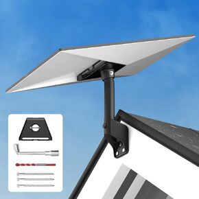Starlink Gen 3 Mount, 360° Adjustable Starlink Short Wall Mount Compatible with V3 Starlink Standard Dish, Starlink Roof Mount, Starlink Mounting Kit, Starlink Pole Mount