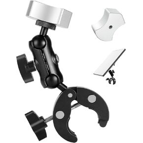 ANBEE Starlink Mini Mount ، حامل رف السقف - قوس سلم RV ، محور ثنائي المحور 360 درجة قابلة للتعديل لطبق القمر الصناعي Mini Starlink ، متوافق مع محول الأنابيب الأصلي