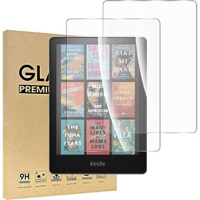 واقي الشاشة لـ Kindle Paperwhite 7 بوصة قارئ الكتب الإلكترونية (2024 الإصدار -20 من الجيل)-فيلم زجاجي 9H ، ومكافحة الخدش HD ، ومكافحة اللون ، وتغليف Kraft Box الاحترافي [2 Pack]