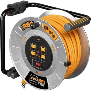 100ft Cord Reel + Cord Reel Wall Mount