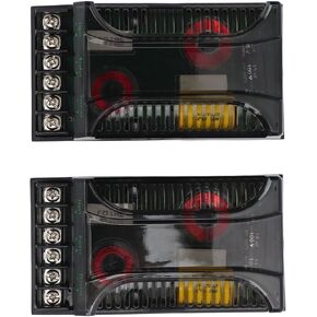 2Pcs Car Audio Crossover, 300 Watts 2 Way Crossover Passive Car Audio Speaker Tweeter Frequency Divider with Overcurrent, Passive Crossover