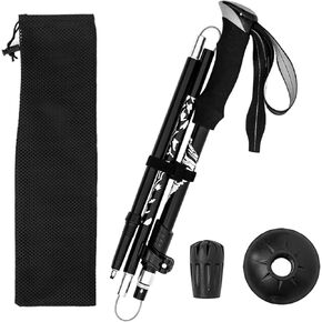 Nordic Hiking Pole - Collapsible, Lightweight 7075 Aluminum Walking Stick for Seniors, Men, and Women