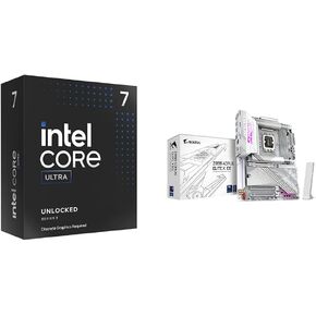 Intel Ultra 7 Desktop Processor 265KF - 20 cores (8P+12E) & GIGABYTE Z890I AORUS Ultra Ultra Core (Series 2) LGA 1851, Mini-ITX, DDR5, 2X M.2, PCIe 5.0, Thunderbolt 4, WIFI7, 2.5GbE LAN, EZ-Latch