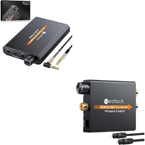 Neoteck 3.5mm سماعة سماعة رأس + محول صوت Jacks 3.5 مم