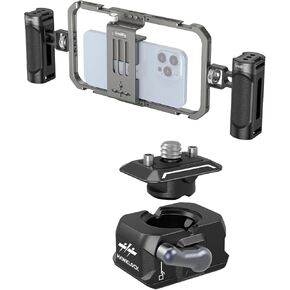 Bundle: SmallRig Universal Phone Cage and SmallRig Hawklock Quick Release Plate