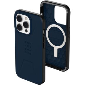 URBAN ARMOR GEAR UAG Designed for iPhone 14 Pro Case Black 6.1" Civilian Built-in Magnet Compatible with MagSafe Charging Sleek Ultra Thin Slim Dropproof Shockproof Protective Cover
