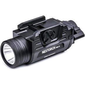NEXTORCH WL11 650 Lumen Ambidextrous Rechargeable Weapon Light with Momentary and Constant-on for Compact and Full-Size Pistols