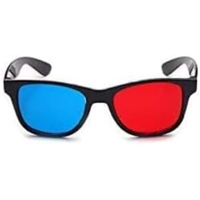 Red-Blue 3D Glasses, 3D Viewing Glasses for Viewing 3D Movies/Games and Pictures In Red-Blue Formats, Compatible with Ordinary Computer Monitors/TVs/Projectors Etc