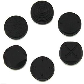 1 Set Analog Silicone Thumb Stick Grip Joystick Caps Cover Thumbsticks for PSV 1000 2000 PS Vita Black Color
