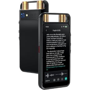 AI Voice Recorder with Playback, Digital Voice Recorder with Transcription to Text, Summary, Translation, Full Touchscreen Audio Recorder Device for Meetings, Lectures, Interviews with 64GB Card