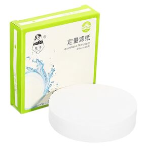 PATIKIL 100Pcs 18cm Quantitative Filter Paper Circles, Slow Speed Round Laboratory Filter Paper Chemical Industrial Oil Testing Funnel Filter Paper