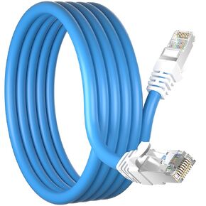 Cat 7 Outdoor Ethernet Cable (SFTP Triple Shielded Internet Cable 500ft | DIY Bulk Cable | x 20 RJ45) High-Speed 10Gbps 600MHz Network Cable, Direct Burial, Waterproof/UV Resistant, for Router/Gaming