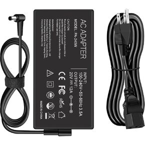200W 6.0x3.7mm Tip Charger for Asus Rog Zephyrus G15 GA503QM GA503QS GA503QR GA503RM, Rog Strix G15 G17, Tuf A15 F15 A17 F17 for Original ADP-200JB D Power Adapter