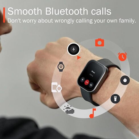 CMF Watch Pro Smartwatch,1.96'' AMOLED Display, IP68 Water Resistant Multi-System GPS Fitness Tracker with Health Monitoring, 13Day Battery Life, Black Grey in Kuwait