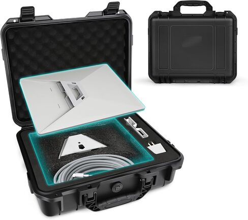 Starlink Mini Case, IP67 Waterproof for Starlink Accessories, Hard Case with Foam Precision Cut for Starlink Mini Dish Kit in Saudi Arabia