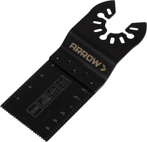 Arrow OSC201VP-3 Titanium Metal/Wood Variety Pack Oscillating Tool Blades for Metal, Wood, Wood with Nails, PVC, Copper Pipe, Drywall, Universal, Fits Most Multitools, 1-1/4, 1-1/4, 1-3/4, 3-Pack in Saudi Arabia