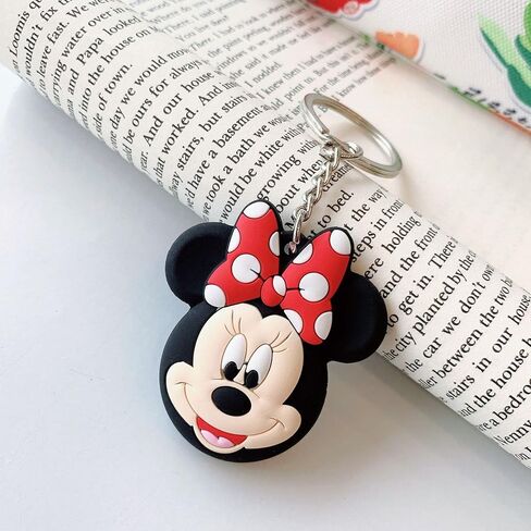 MC Fashion 2 Pack Cute 3D Cartoon Keychain for AirTags, Soft Silicone Cover with Key Ring 2 Pack in Saudi Arabia
