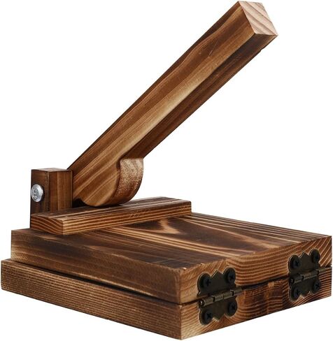 1pc Wooden Dough Presser for Dumpling Making Ergonomic Handle Essential Kitchen Gadget for Easy Wrapping in Kuwait