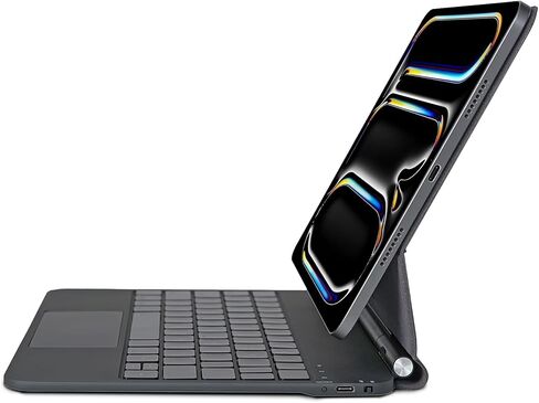 حالة لوحة المفاتيح anmengxinling لـ iPad Mini 7 (A17 Pro) و Mini 6 - Case Magic مع Cantilever Stand for iPad Mini السادس السادس ، لوحة المفاتيح الخلفية مع لوحة التتبع ، Black in Saudi Arabia