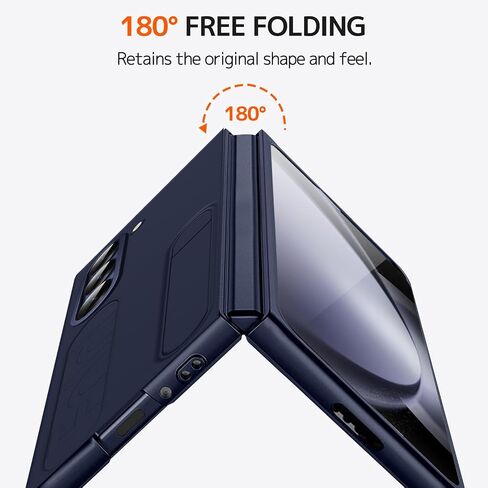 NINKI for Samsung Galaxy Z Fold 5 Case with Hand Strap,Shockproof Grip Case for Samsung Z Fold 5 Case with Wristband,Galaxy Z Fold 5 Screen Protector Case for Samsung Fold 5 Case with Kickstand White in Saudi Arabia