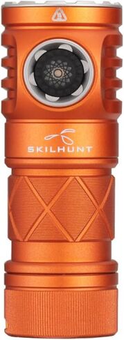 SKILHUNT EC200S-Mini 1400+570 lumens Dual Channel Powerful EDC USB-C Rechargeable LED Flashlight - Lightweight, Compact Pocket Light Camping Hiking Running Waterproof Outdoor (High CRI 4500K, Brown) in Saudi Arabia